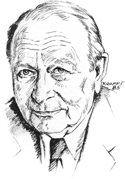 gezeichnetes Portrait von K.H. Ditze